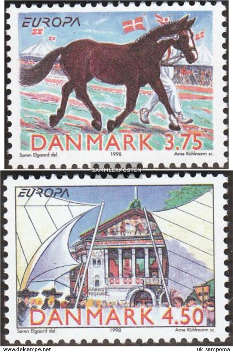 Denmark 1188-1189 (complete Issue) Unmounted Mint / Never Hinged 1998 Celebrations And Holidays - Unused Stamps