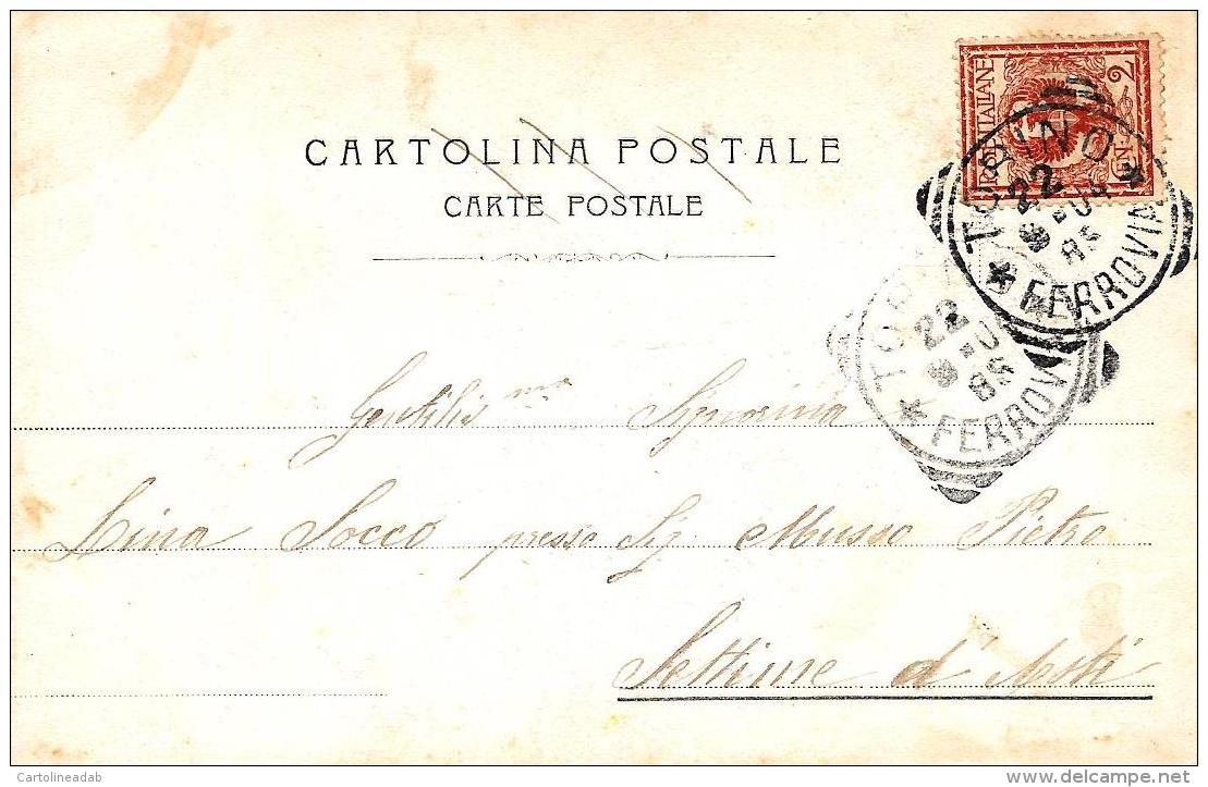 [DC3084] CPA - VIOLE MIOSOTIS - Viaggiata 1904 - Old Postcard - Fiori