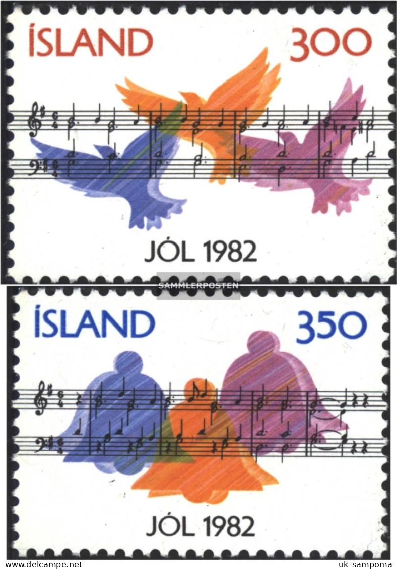 Iceland 590-591 (complete Issue) Unmounted Mint / Never Hinged 1982 Christmas - Unused Stamps