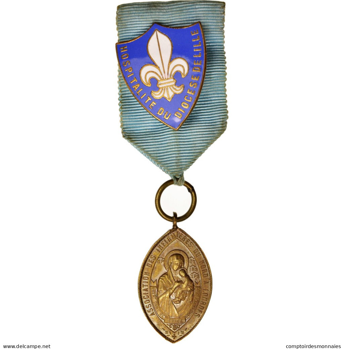 France, Hospitalit Du Diocèse De Lille, Infirmières à Lourdes, Medal, XXth - Other