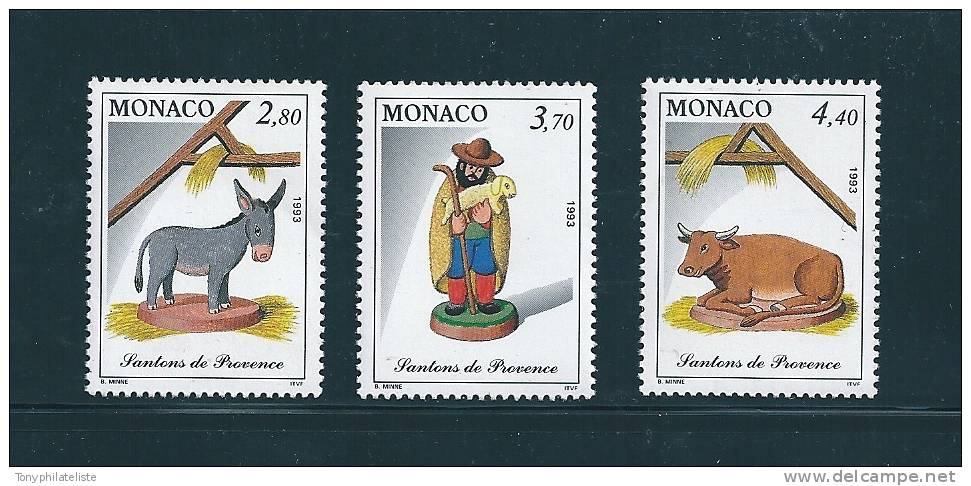 Monaco Timbres De 1993  N°1912 A 1914  Neufs ** - Neufs