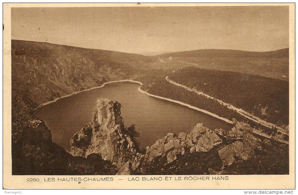 CPA-1910-88-LES HAUTES CHAUMES-LAC BLANC Et Le ROCHER HANS-TBE - Autres & Non Classés