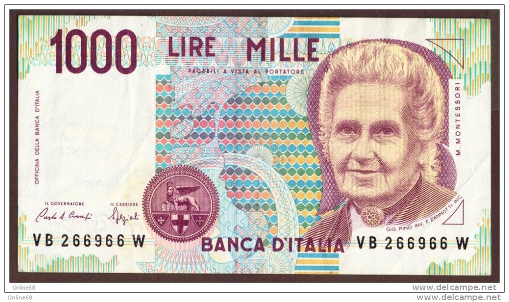 LOT 3 BILLETS: ITALIA 1000 LIRE - AFGHANISTAN 100 AFGHANIS - CROATIA 1 DINAR - Vrac - Billets