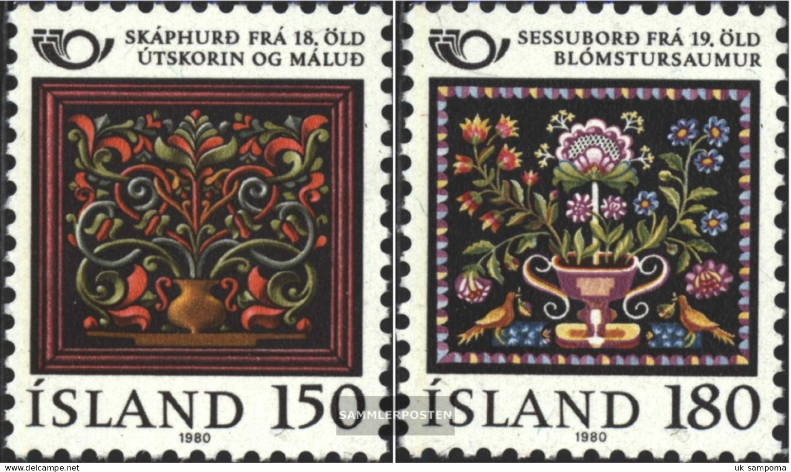 Iceland 556-557 (complete Issue) Unmounted Mint / Never Hinged 1980 Craftsmanship - Nuevos