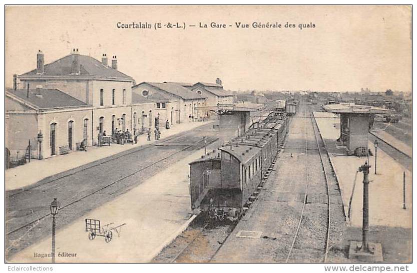 Courtalain      28       La Gare.  Vue Générale - Courtalain