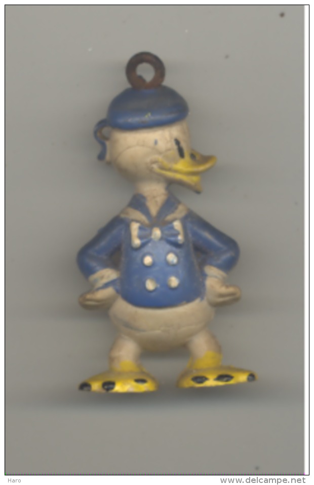 Figurine - Donald Duck -BD - Walt Disney ( H: +/- 6 Cm) - Il Devrait S'agir D'un Porte-clefs (hh) - Figurine