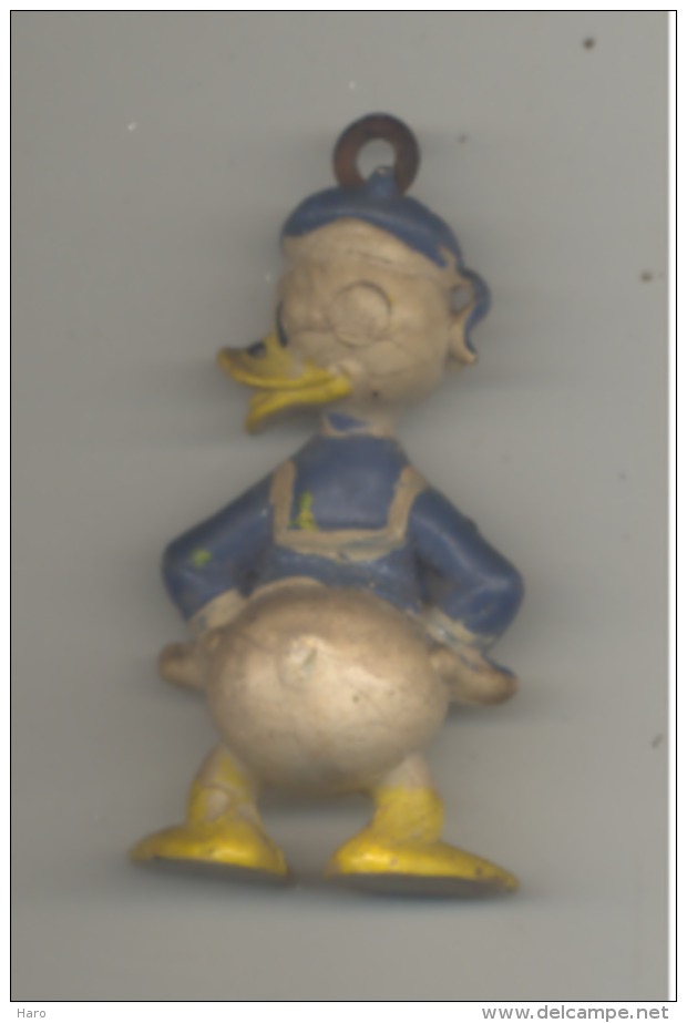 Figurine - Donald Duck -BD - Walt Disney ( H: +/- 6 Cm) - Il Devrait S'agir D'un Porte-clefs (hh) - Figurine