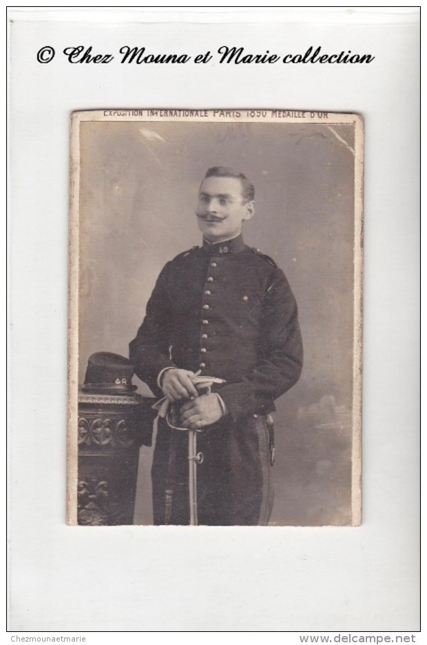 48 EME REGIMENT - CDV PHOTO MILITAIRE - Guerre, Militaire