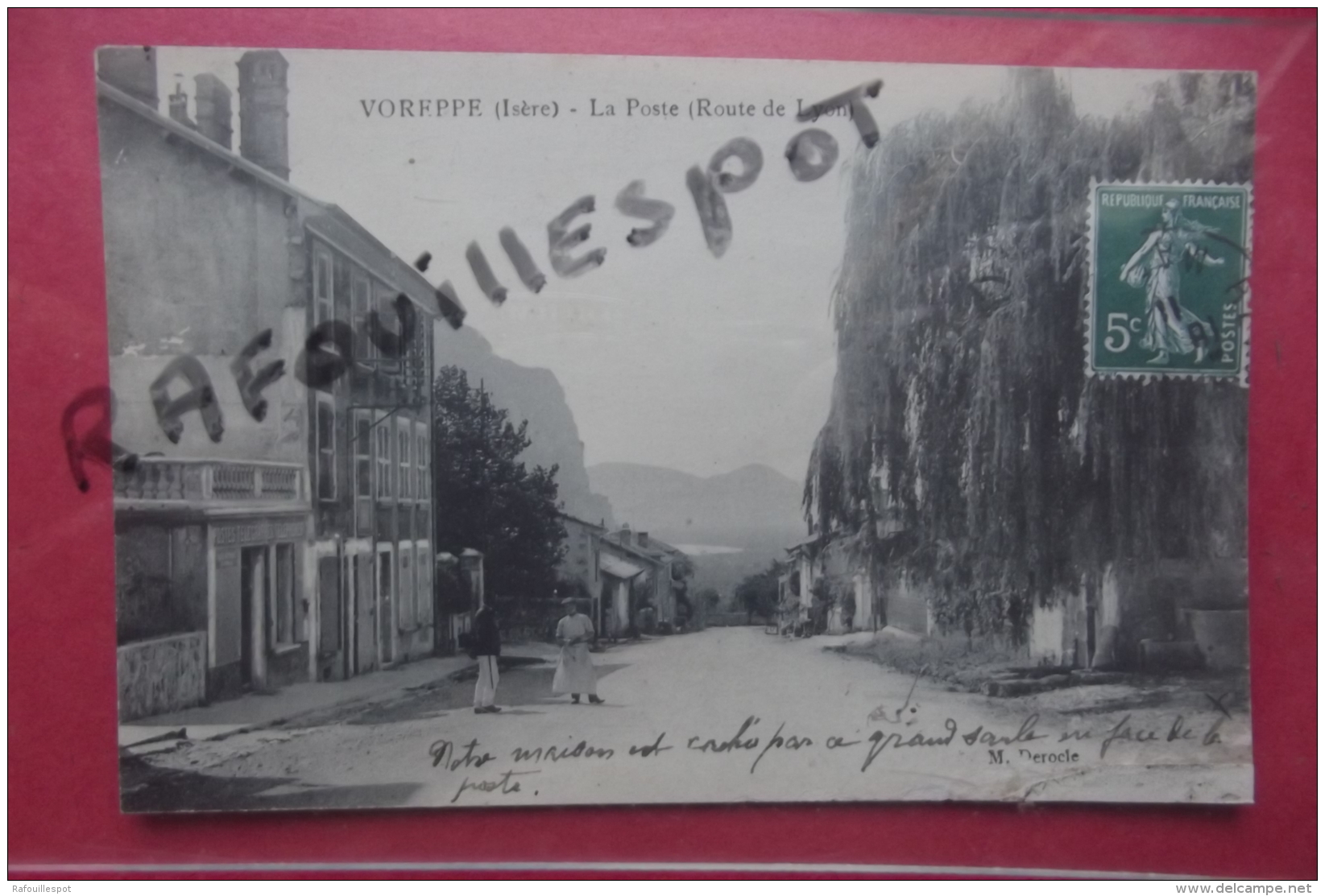Cp  Voreppe La Poste ( Route De Lyon) - Voreppe