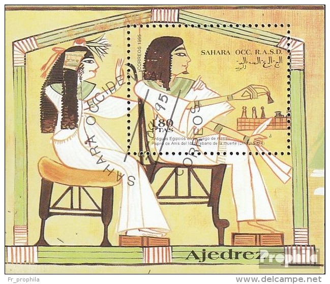 Sahara édition Le Gouvernement En Exil Sans Validité Dans Int. Transports De Courrier No.73 Oblitéré 1995 échecs - 1981-84 LS & LSA Prototipi