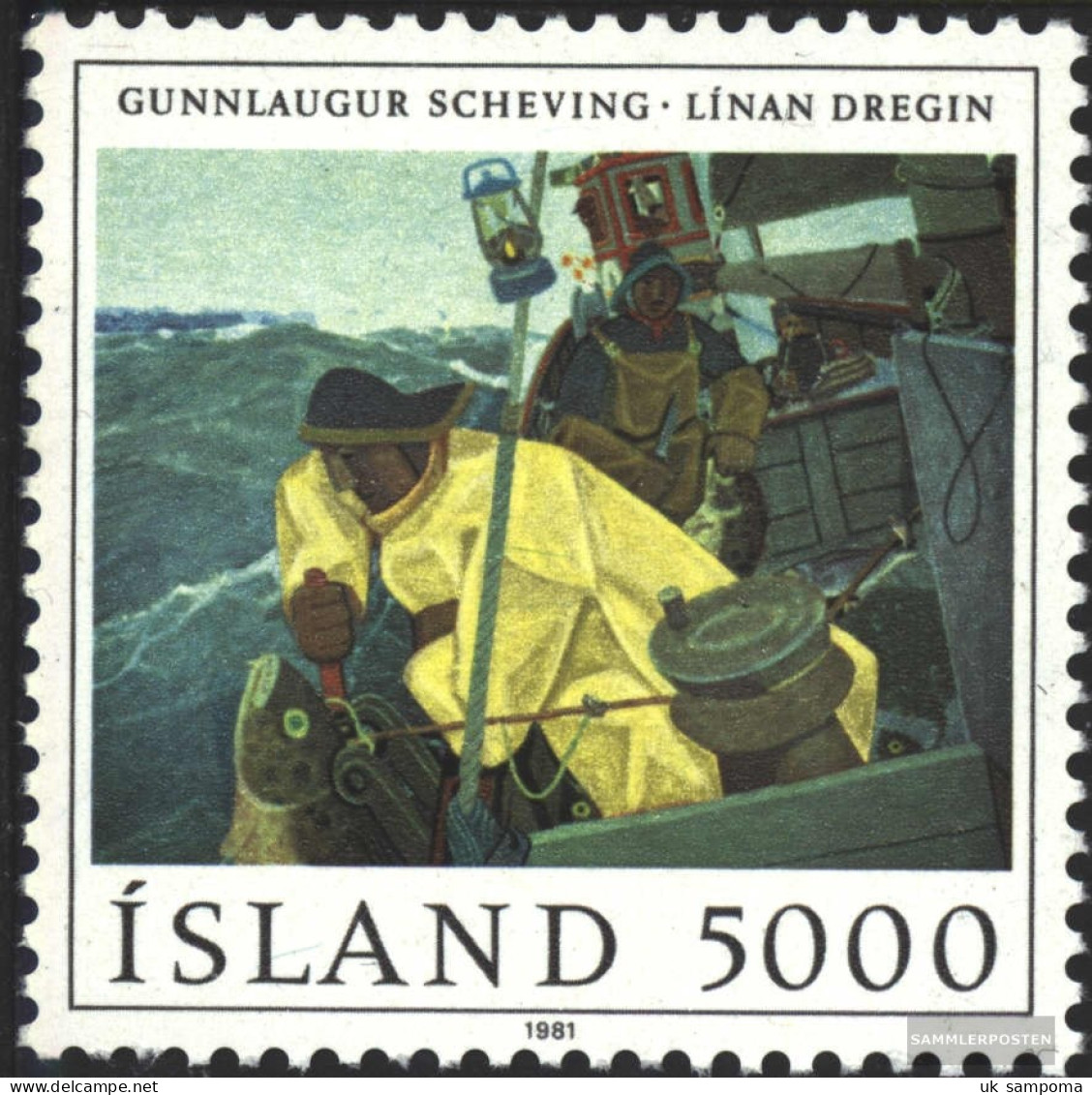 Iceland 572 (complete Issue) Unmounted Mint / Never Hinged 1981 Paintings - Ongebruikt
