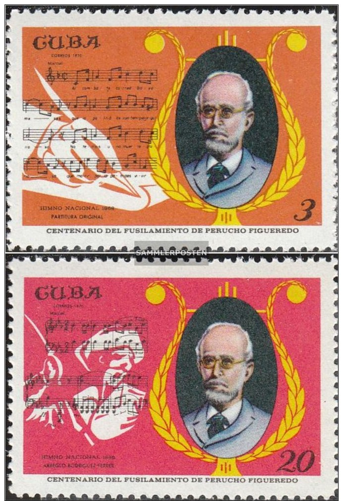 Kuba 1616-1617 (completa Edizione) MNH 1970 Perucho Figuerdo - Ungebraucht