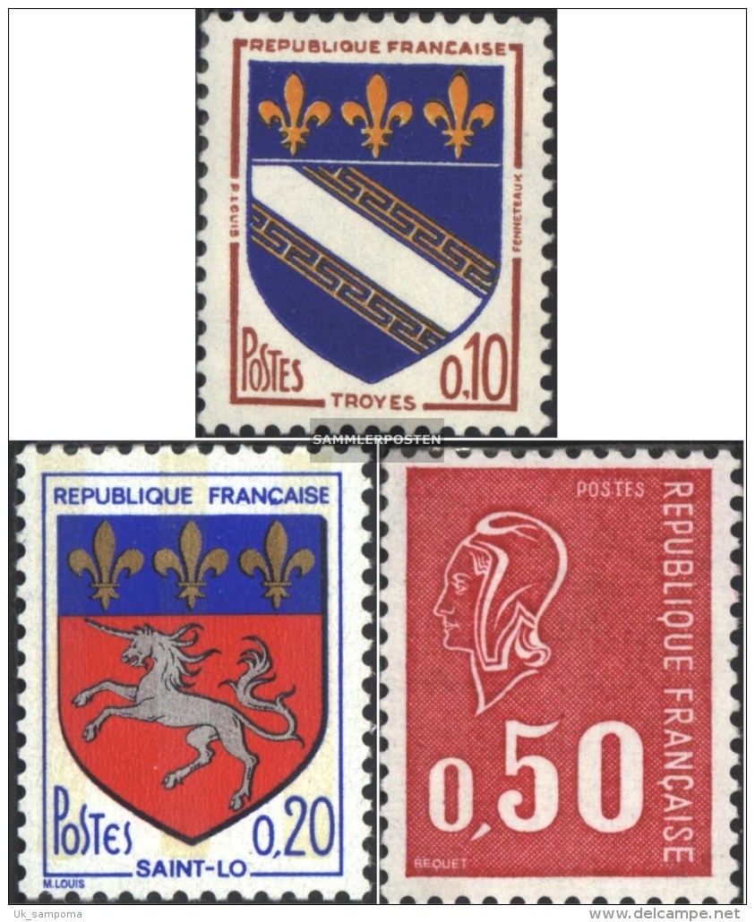 France 1420y,1570y,1735y (complete Issue) With Phosphor Strips Unmounted Mint / Never Hinged 1963/71 Crest, Marianne - Unused Stamps