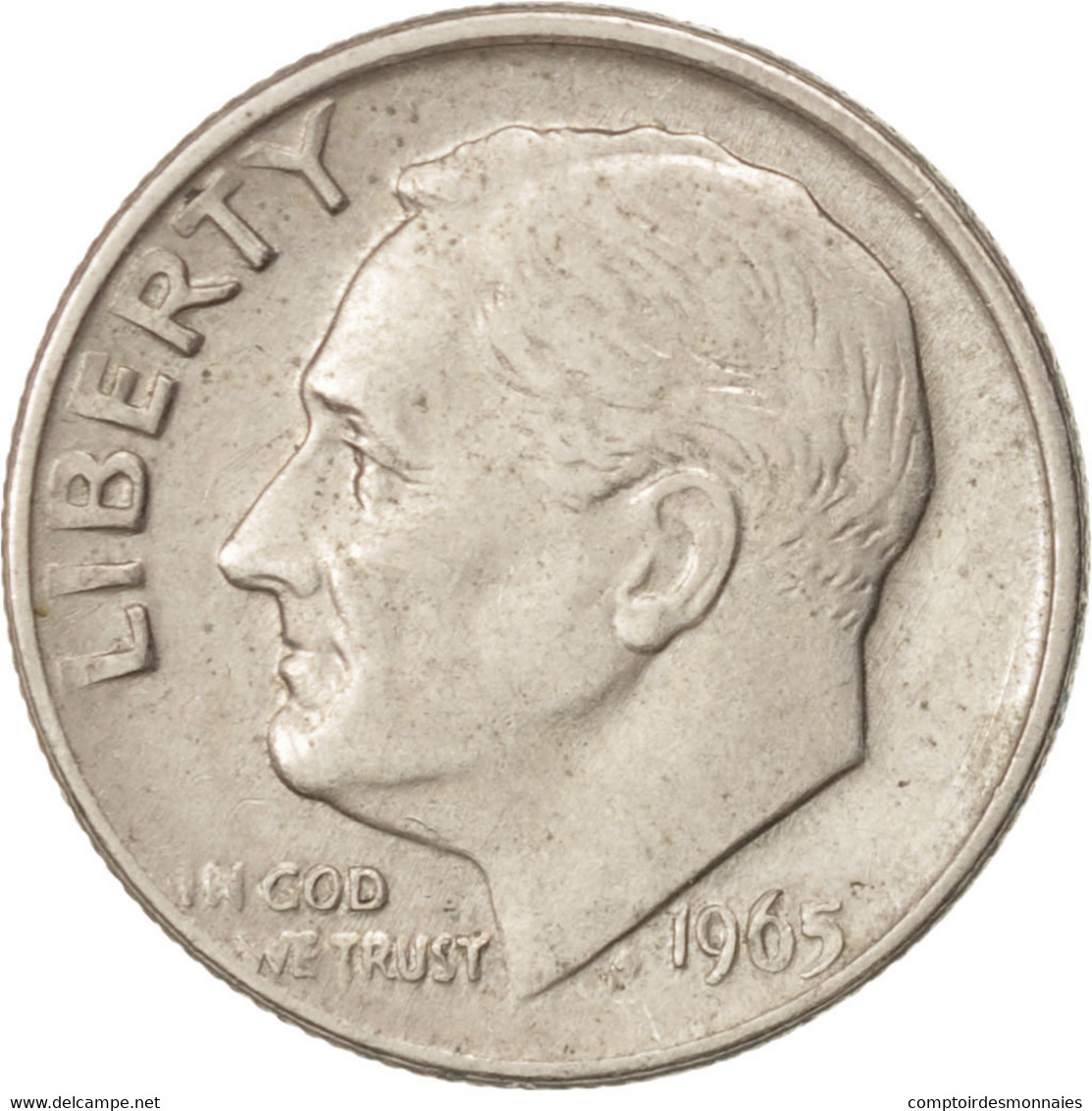 Monnaie, États-Unis, Roosevelt Dime, Dime, 1965, U.S. Mint, Philadelphie, TTB+ - 1946-...: Roosevelt