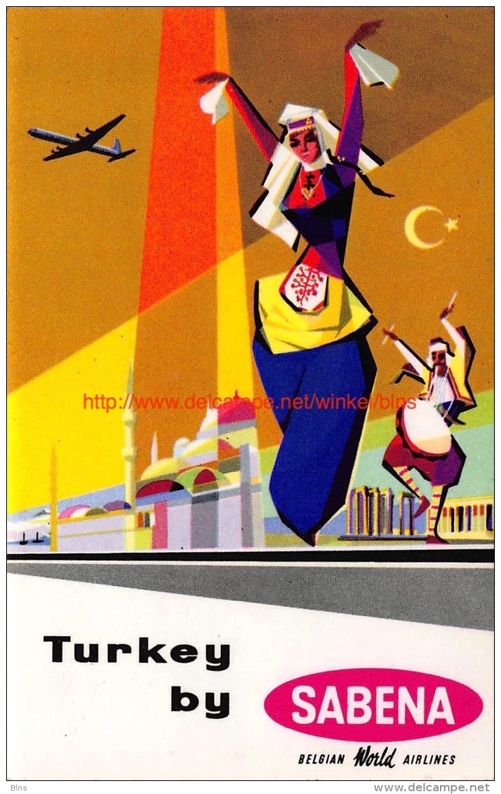 Turkey By Sabena - Baggage Etiketten