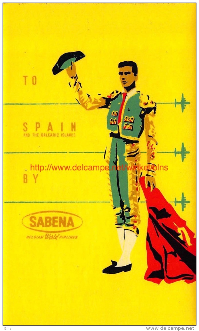 To Spain By Sabena - Baggage Etiketten