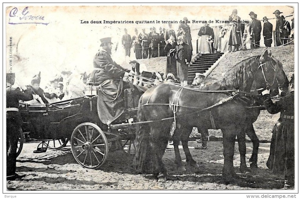 RUSSIE . 1902 . RENCONTRE  Pr LOUBET- TSAR NICOLAS II .REVUE De KRASNOË SELO . - Russia