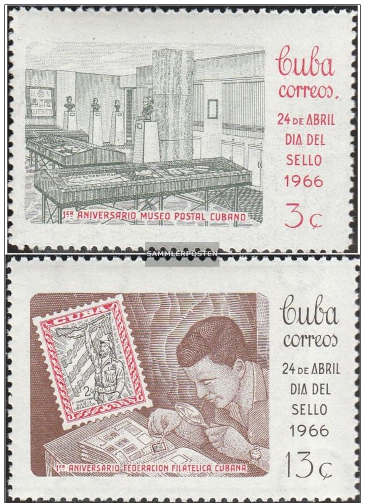 Kuba 1165-1166 (completa Edizione) MNH 1966 Giorno Il Timbro - Unused Stamps