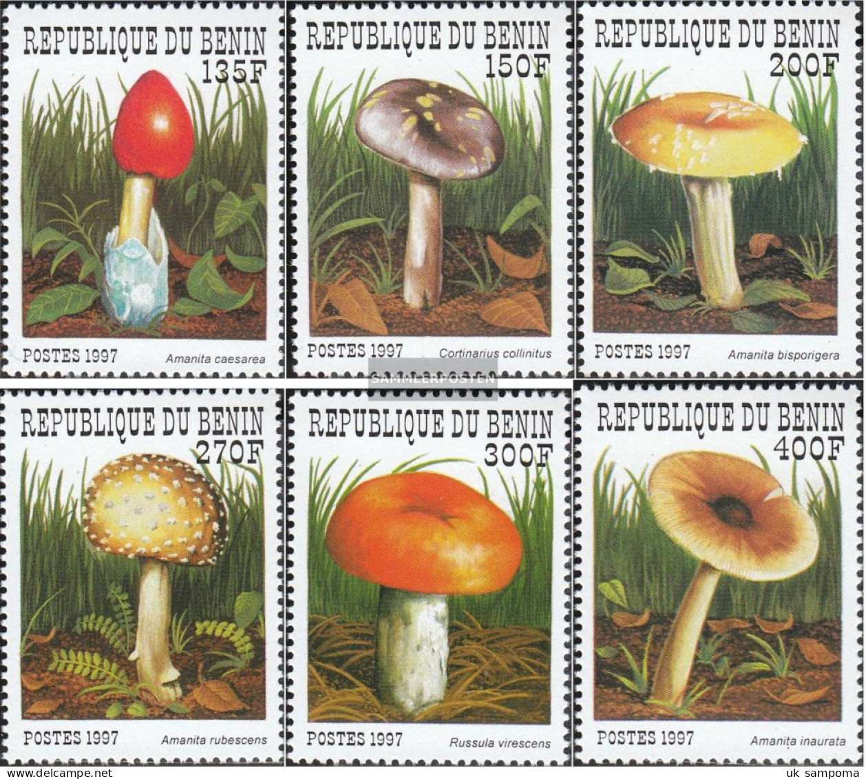 Benin 989-994 (complete Issue) Unmounted Mint / Never Hinged 1997 Mushrooms - Other & Unclassified