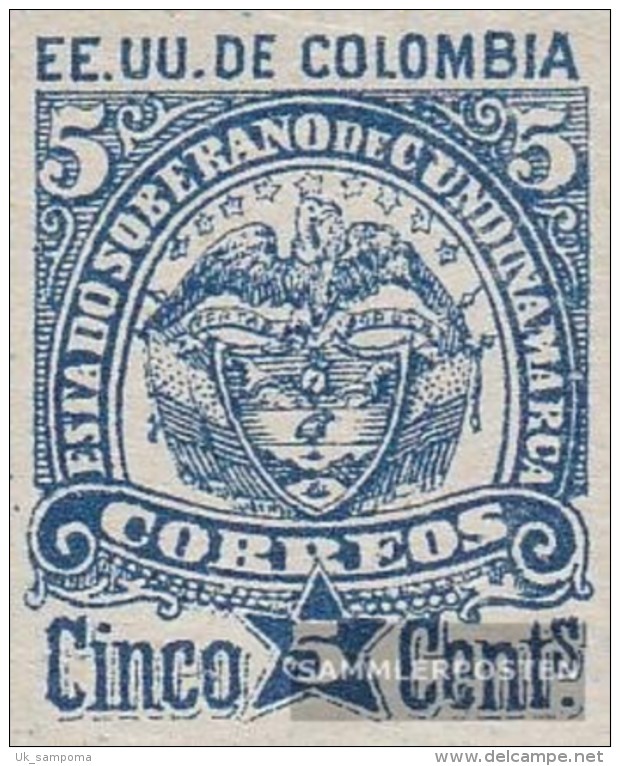 Cundinamarca 11II (complete.issue.) Unmounted Mint / Never Hinged 1884 Coat Of Arms Drawing - Sonstige & Ohne Zuordnung