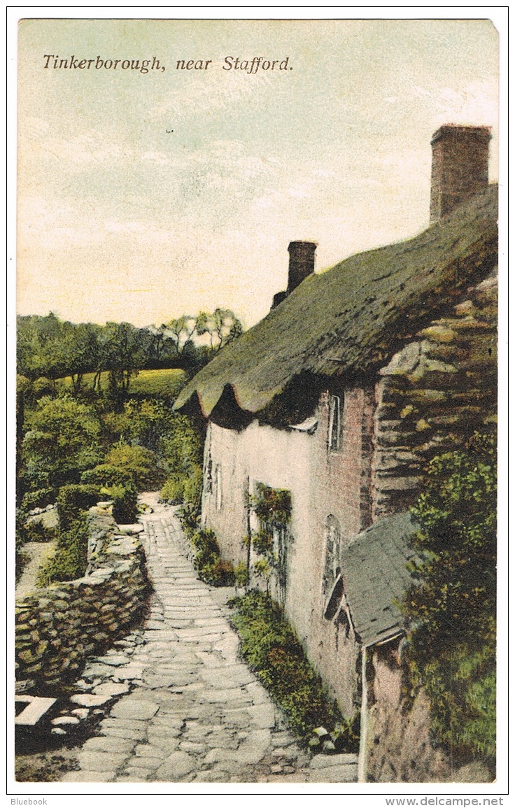 RB 1101 - Early Postcard - Cottages At Tinkerborough Near Stafford Staffordshire - Autres & Non Classés