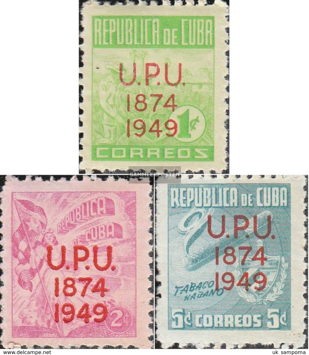 Cuba 255-257 (complete Issue) Known Bad Perforation Unmounted Mint / Never Hinged 1950 UPU - Ongebruikt