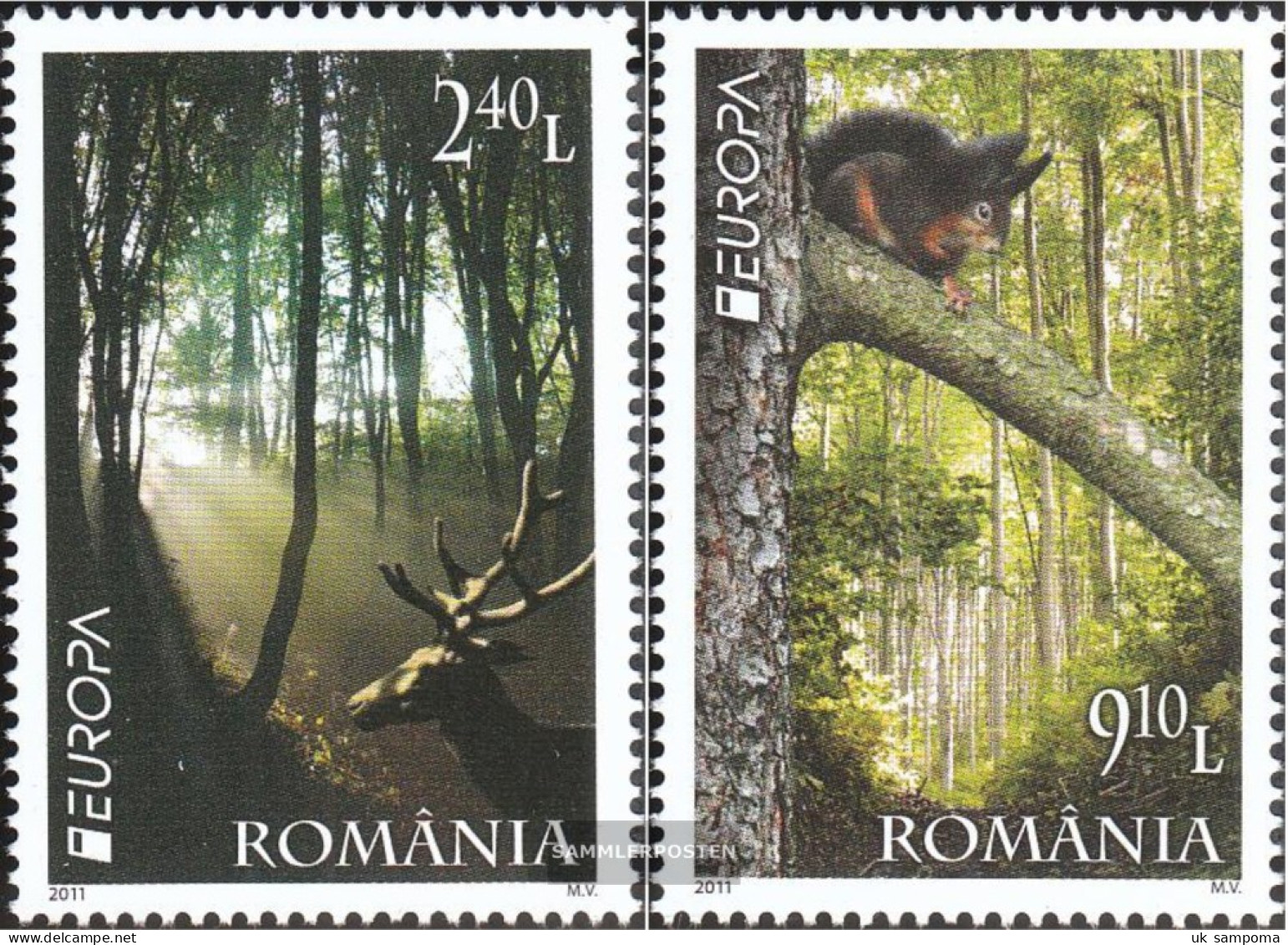 Romania 6522-6523 (complete Issue) Unmounted Mint / Never Hinged 2011 The Forest - Ungebraucht