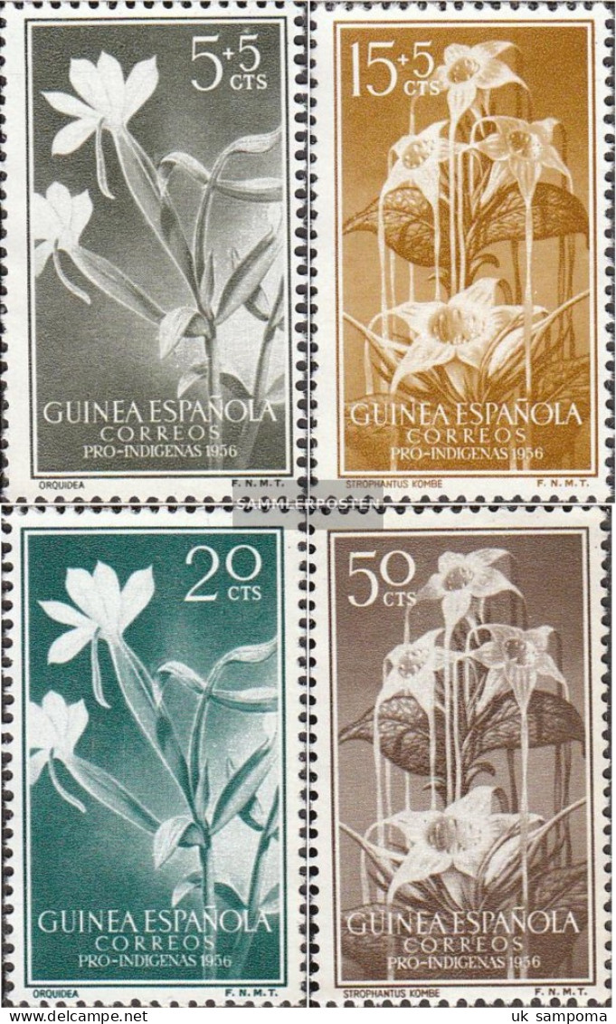 Spanish Besitzung Guinea 323-326 (complete Issue) Unmounted Mint / Never Hinged 1956 Welfare - Spanish Guinea