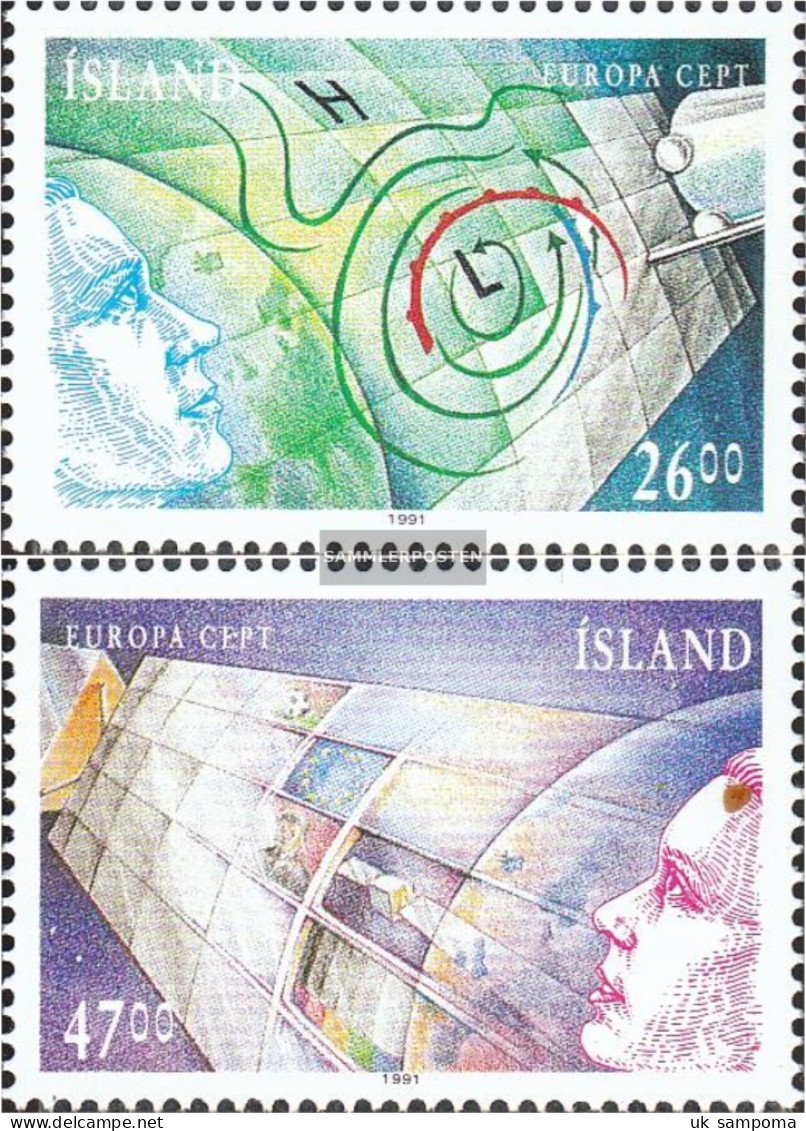 Iceland 742-743 (complete Issue) Unmounted Mint / Never Hinged 1991 European World Space - Neufs