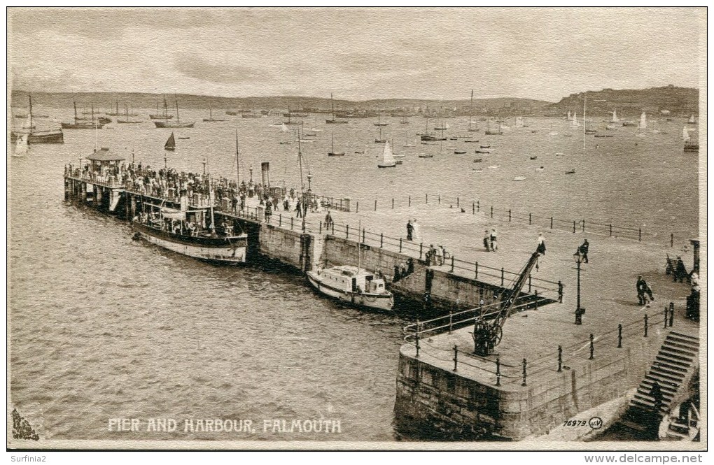 CORNWALL -  FALMOUTH - PIER AND HARBOUR Co681 - Falmouth