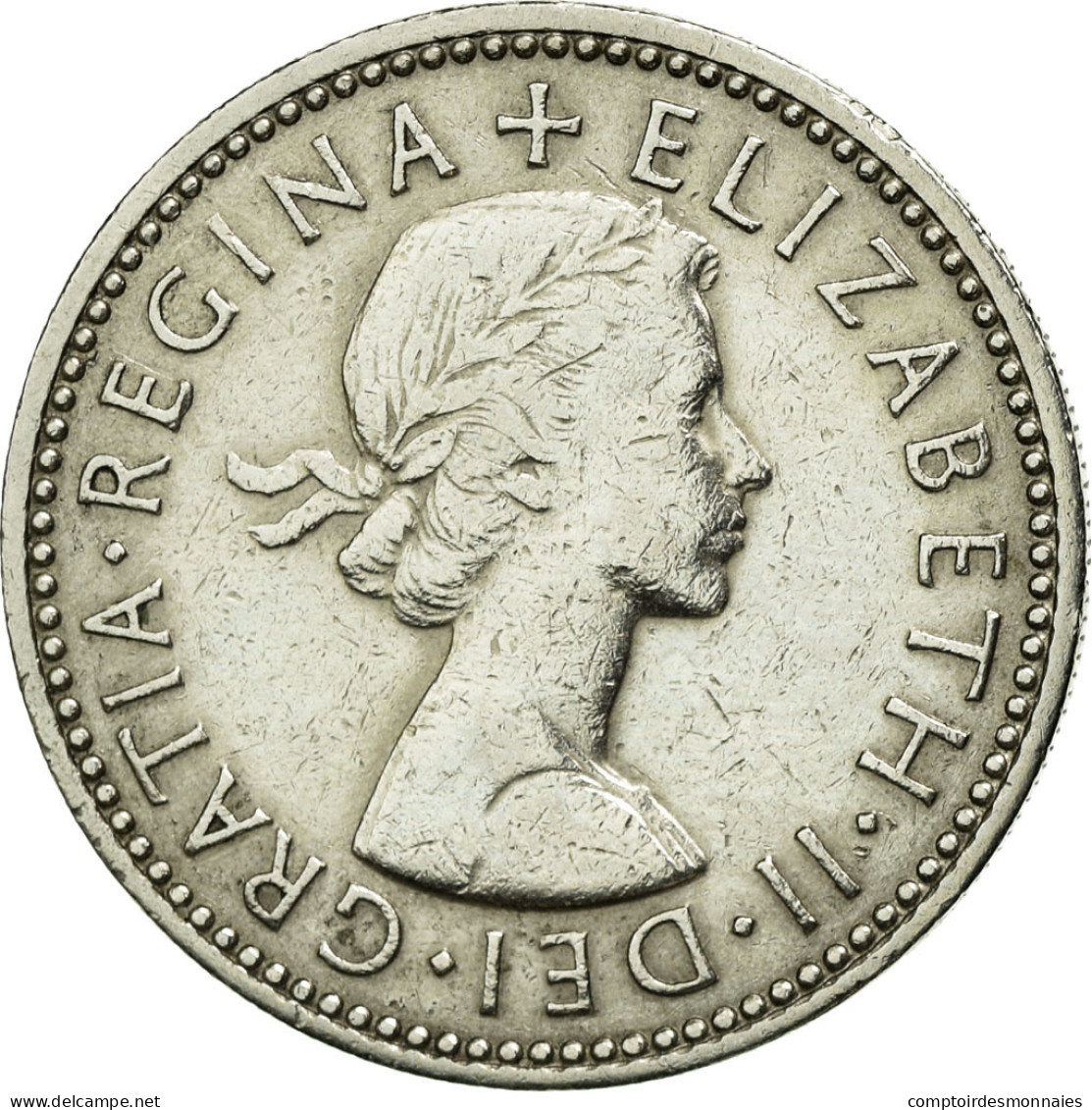 Monnaie, Grande-Bretagne, Elizabeth II, Shilling, 1960, TTB, Copper-nickel - I. 1 Shilling