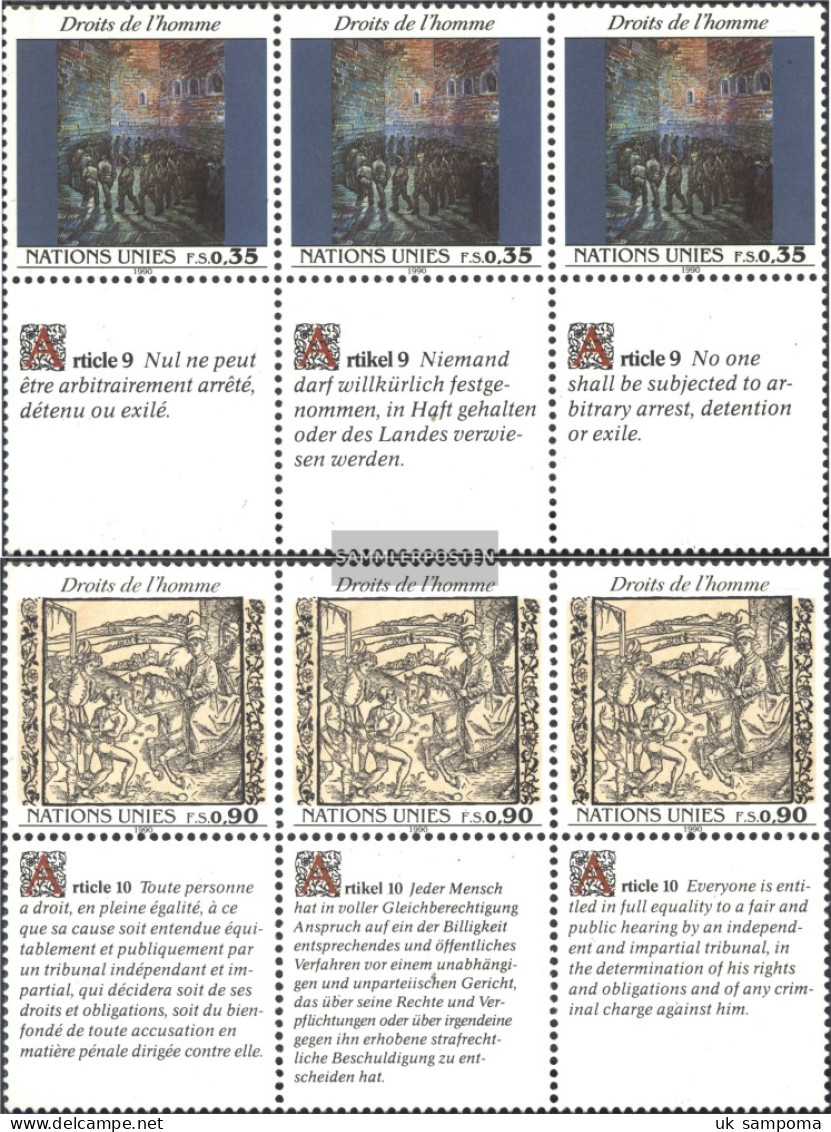 UN - Geneva 192-193 Sechserblocks (complete Issue) Unmounted Mint / Never Hinged 1990 Human Rights - Unused Stamps