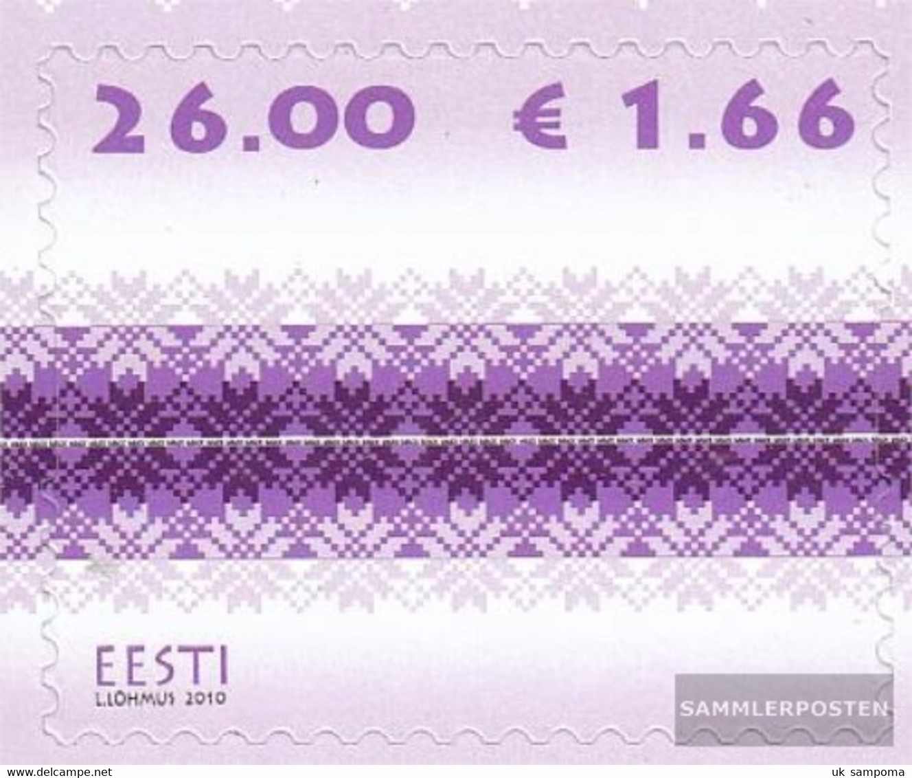 Estonia 671 (complete Issue) Unmounted Mint / Never Hinged 2010 Strickmuster - Estonia