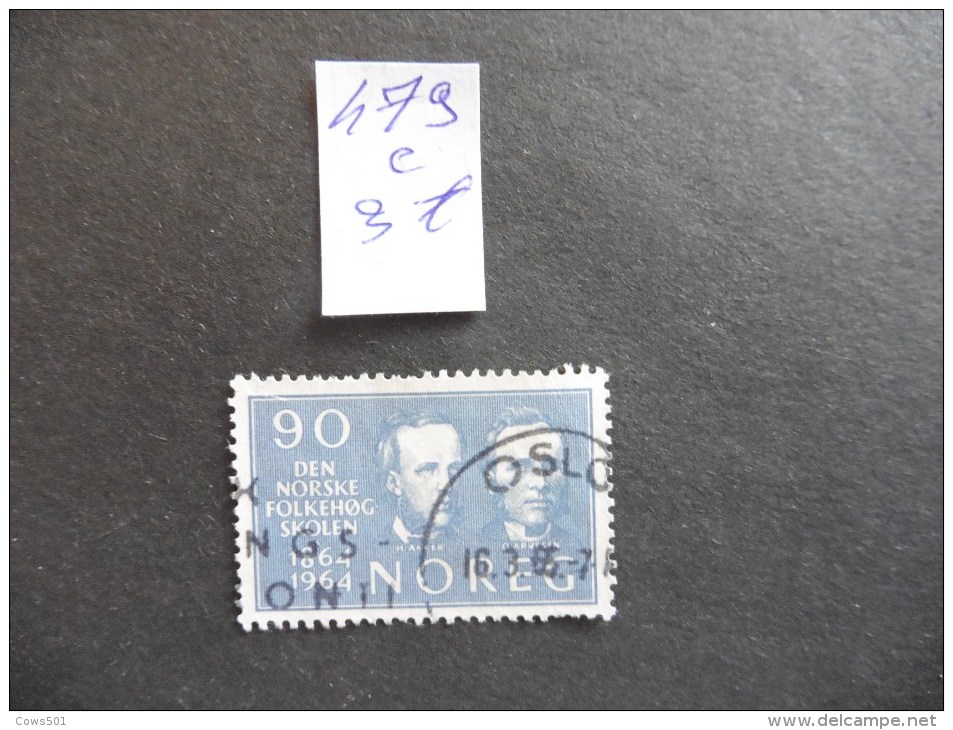 Norvège.: :timbre N°479 Oblitéré - Colecciones