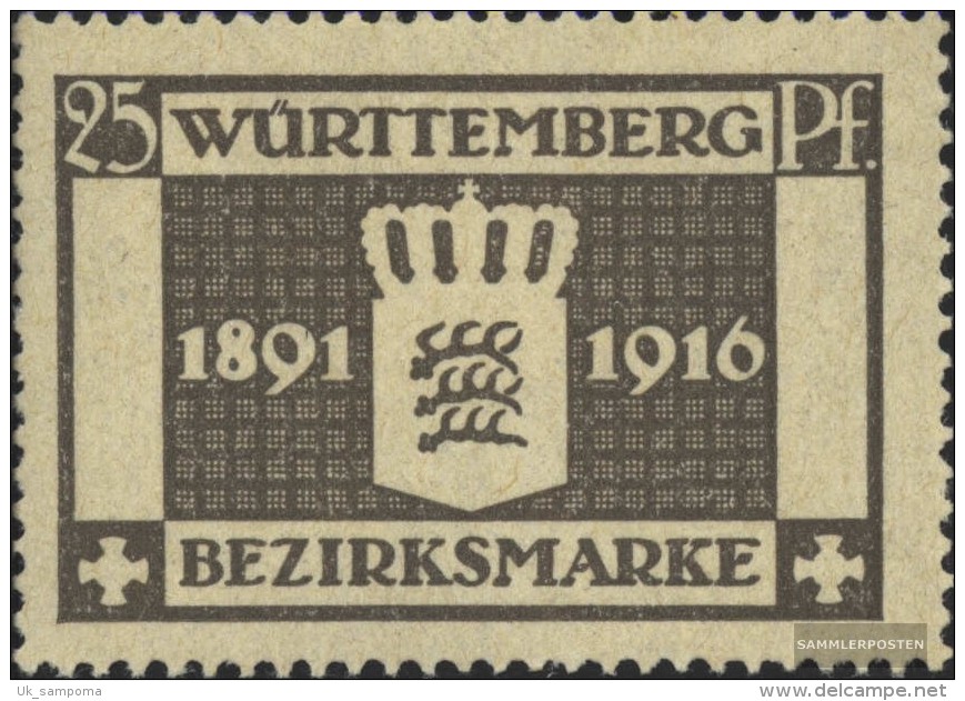 Württemberg D128 Tested Fine Used / Cancelled 1916 - Other & Unclassified