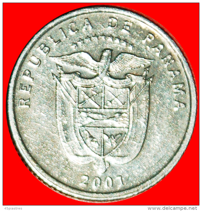 • CANADA: PANAMA ★ 1/10 BALBOA 2001 MINT LUSTER! LOW START &#9733; NO RESERVE! - Panamá