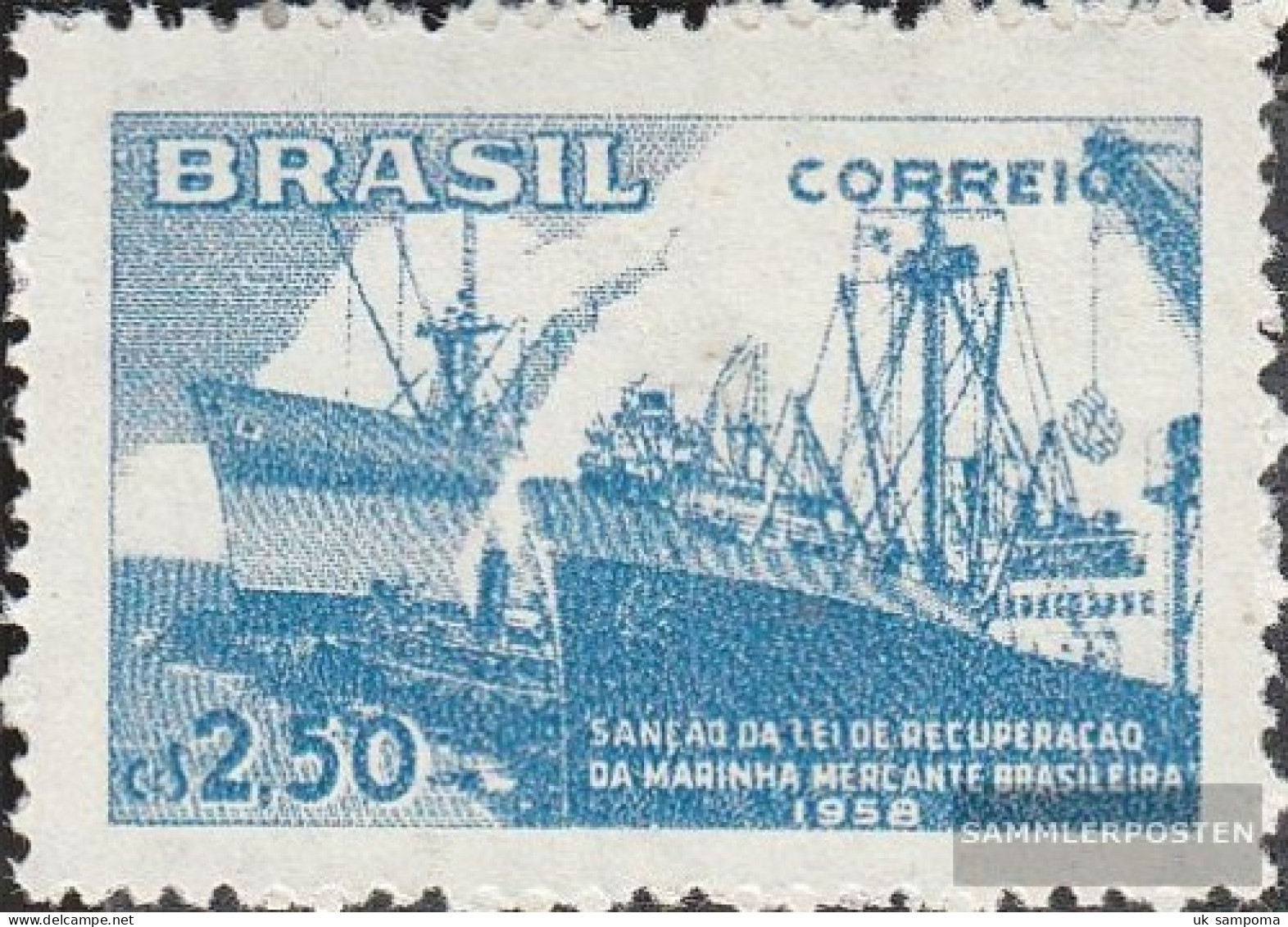Brazil 942 (complete Issue) Unmounted Mint / Never Hinged 1958 Reconstruction The Merchant - Ongebruikt