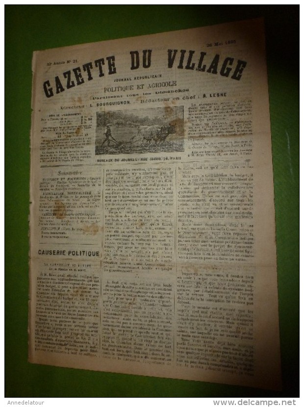 1895 GDV :Naufrage à L'île D'Aix; Terrible Tremblement De Terre En Italie(Florence,Bologne,Parme); MADAGASCAR Et Carte - 1850 - 1899