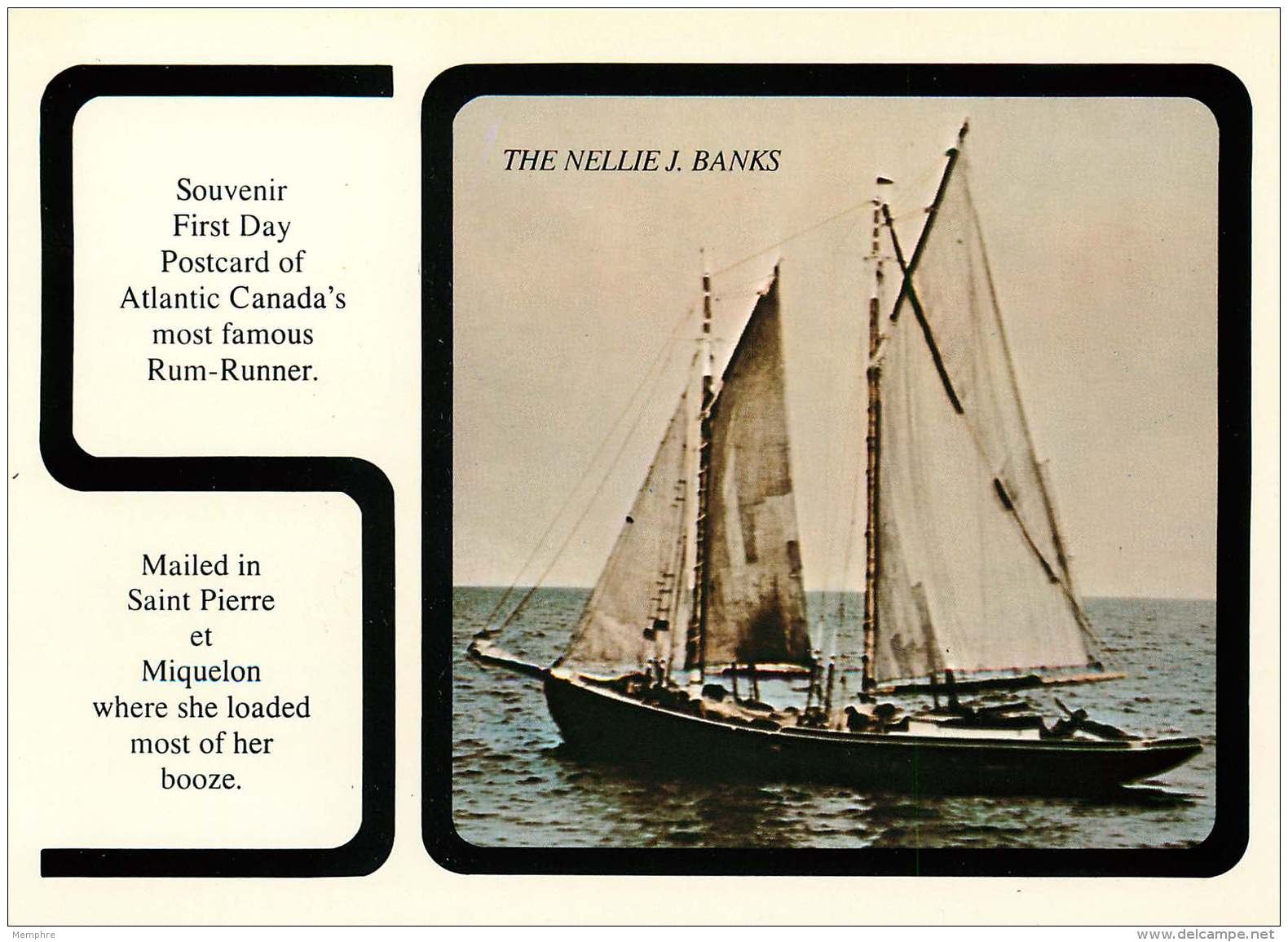 1988  Dernière Goëlete Saisie Durant La Prohibition &laquo;Nellie J. Banks&raquo; Yv 492 - FDC