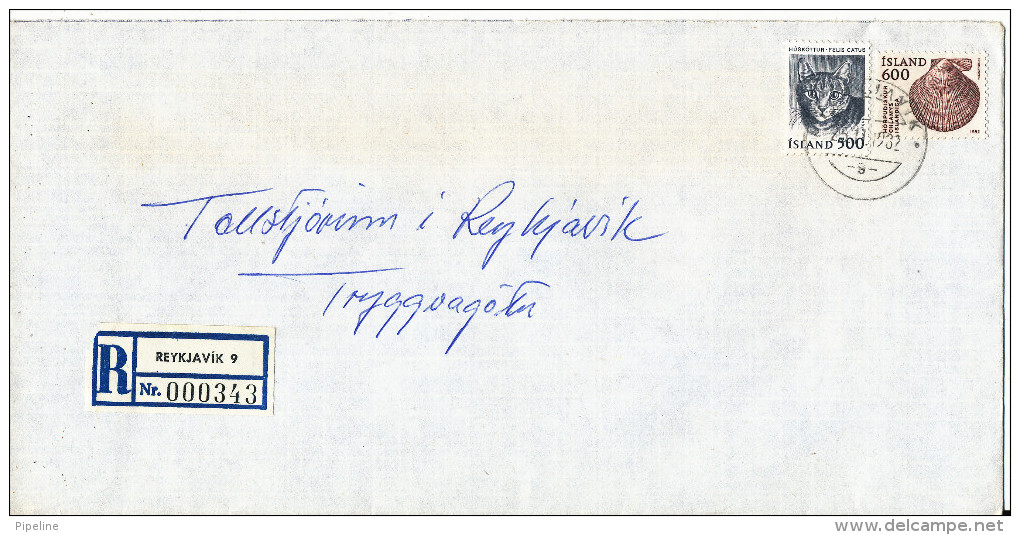 Iceland Registered Cover Reykjavik 1982 - Lettres & Documents
