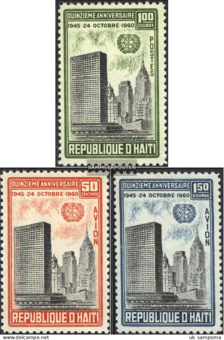 Haiti 645-647 (complete Issue) Unmounted Mint / Never Hinged 1960 15 Years UN - Haiti