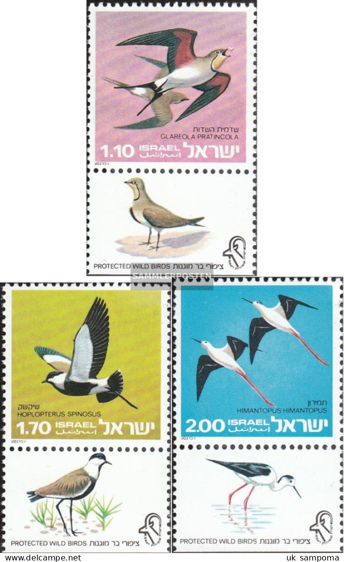 Israel 652-654 With Tab (complete Issue) Unmounted Mint / Never Hinged 1975 Protected Wild Birds - Nuevos (sin Tab)