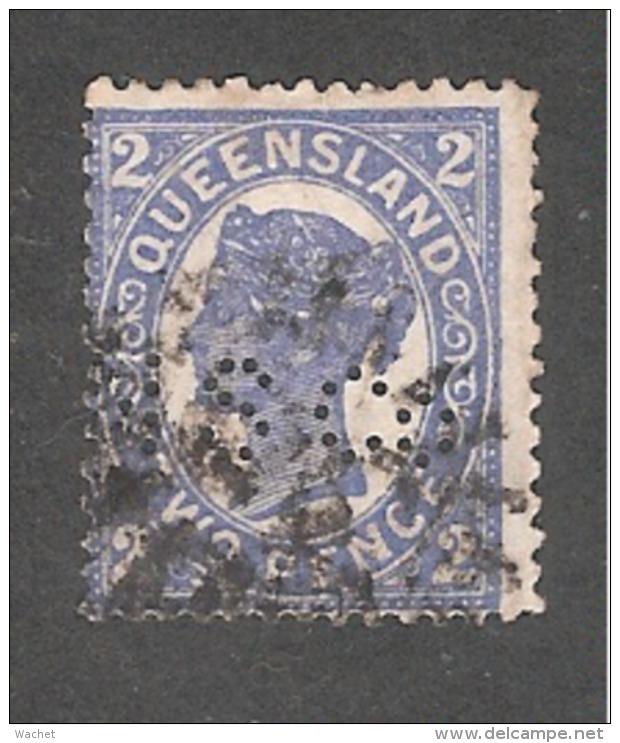Perfin Australia Queensland Stanley Gibbons AU-QU 234  HS Co  Howard Smith Company Limited - Used Stamps