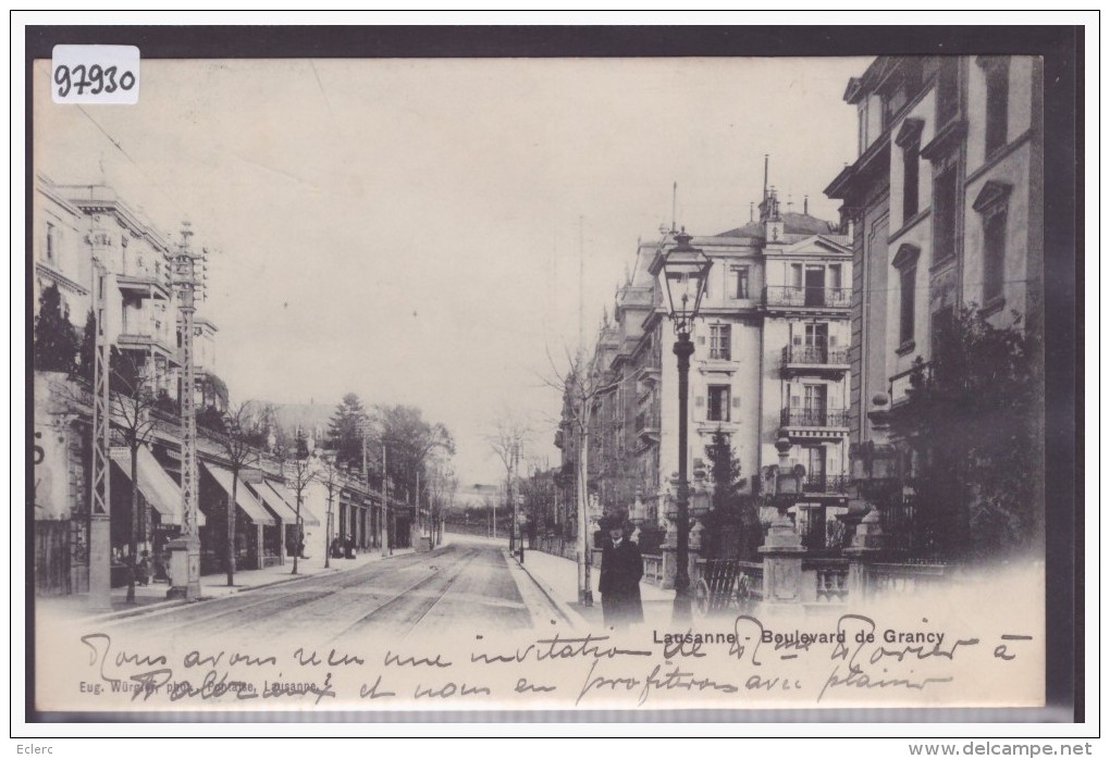 LAUSANNE - BOULEVARD DE GRANCY - TB - Grancy