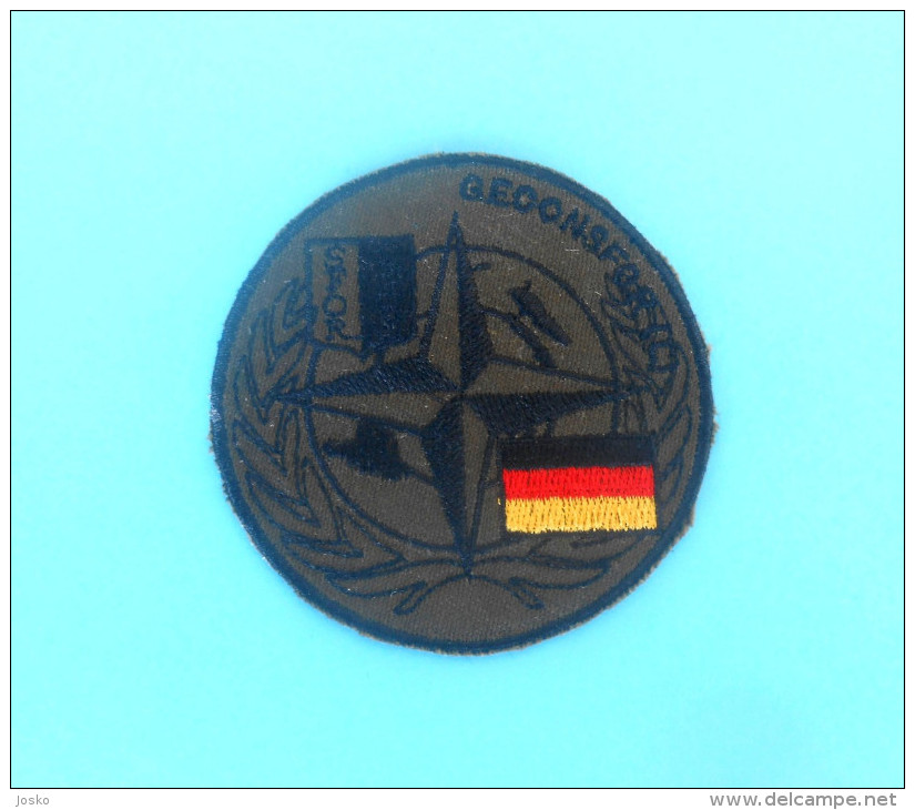 SFOR - United Nations Peacekeeping Mission In Bosnia Patch GERMANY ARMY Deutschland Armee Flicken Bundeswehr UN Forces - Patches