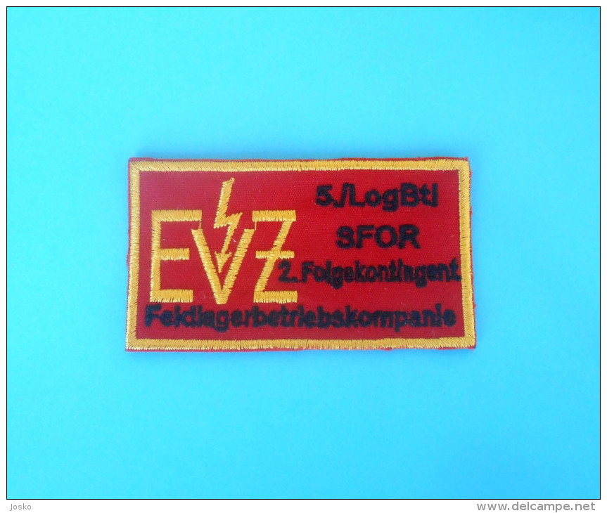 SFOR - United Nations Peacekeeping Mission In Bosnia Patch GERMANY ARMY Deutschland Armee Flicken UN Forces Ecusson - Scudetti In Tela