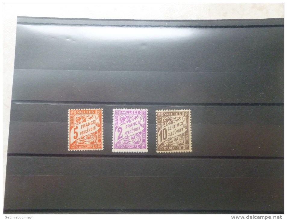 Andorre Taxe Neuf 18/20 - Unused Stamps