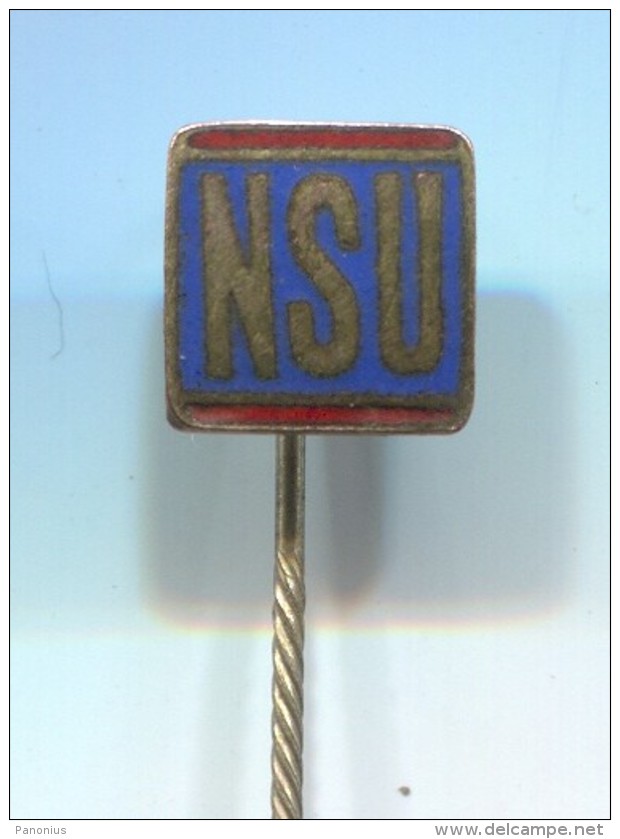 NSU - Car Auto Automotive, Vintage Pin  Badge, Enamel - Audi