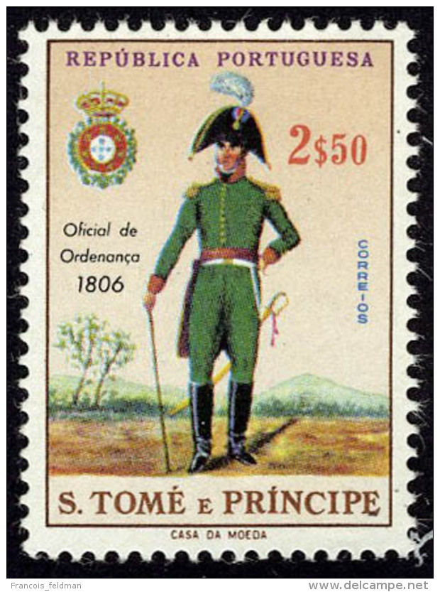 Neuf Sans Charnière N° 395, 2e50 Uniforme Militaire, 3 Essais De Couleurs Différentes, + 1 Timbre... - Autres & Non Classés