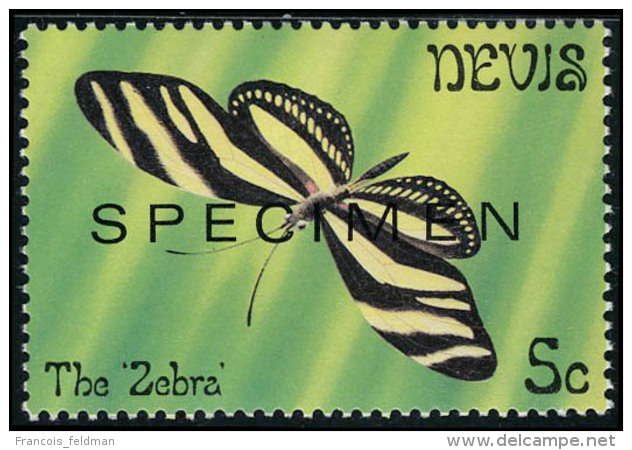 Neuf Sans Charnière N° 73/6, + 110/6, Les 2 Séries Papillons Surchargés Spécimen,... - Autres & Non Classés